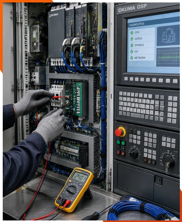 Ремонт систем ЧПУ Okuma OSP в Донецке